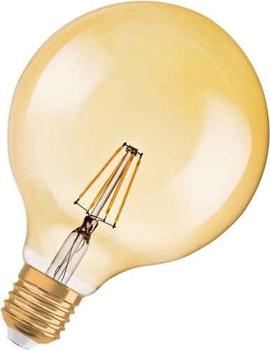 Osram LED-Lampe E27 4W warmweißes Licht Frontansicht