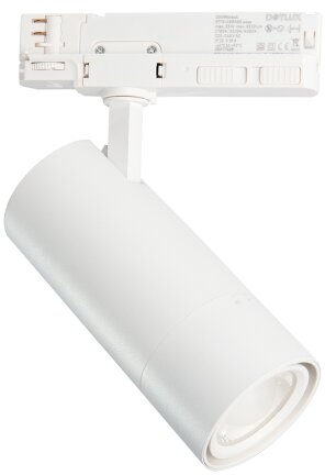 LED-Tracklight mit Zoom- und Farbauswahl, Frontansicht
