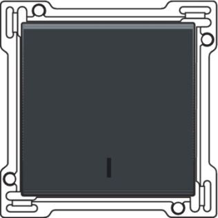 Niko Dimmer 45x45 - Rocker Push-B.Dimmer in Frontansicht