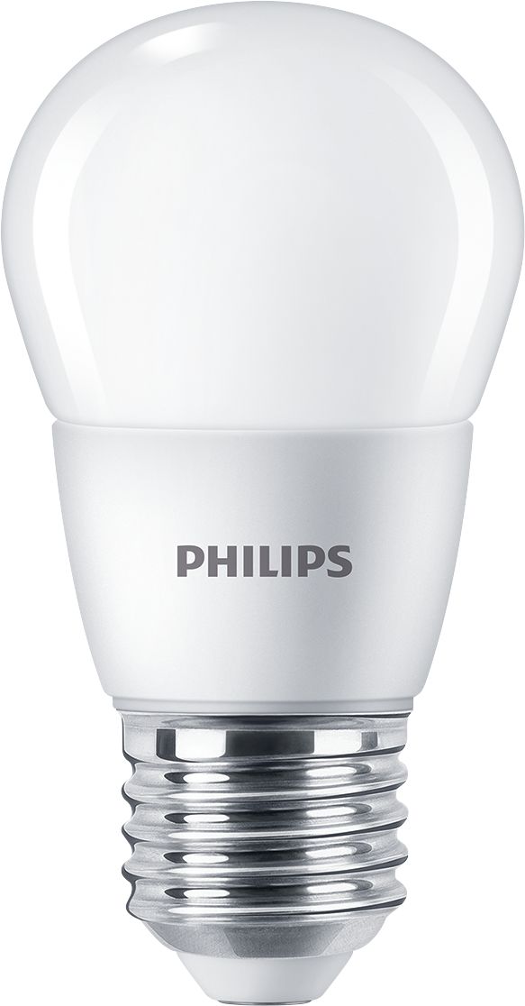 Philips LED-Lampe CorePro lustre ND 7-60W E27 827 P48 FR Frontansicht