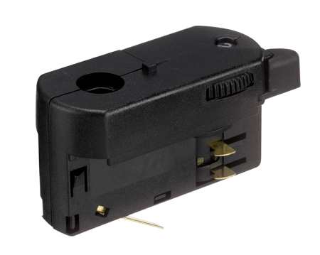 Nordic Aluminium Stromschienensystem Adapter schwarz Frontansicht