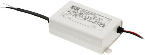 Meanwell LED Netzteil PCD 25 700mA 25V dimmbar Konstantstrom Frontansicht
