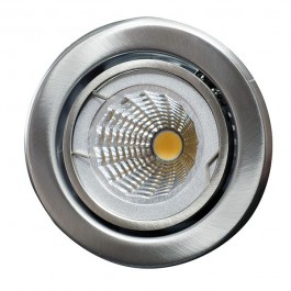Einbauspot Edelstahl schwenkbar für MR 16 Lampe Produktfoto Frontansicht