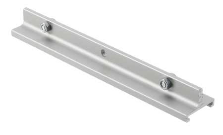 Nordic Aluminium Stromschienensystem SKB 18-1 Schienenzubehör Alu/Grau Frontansicht
