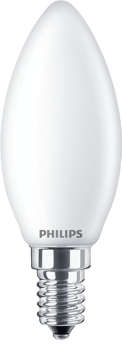 Philips LED-Lampe CorePro LEDCandleND6.5-60W B35 E14825FRG Frontansicht