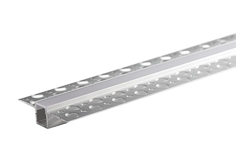 Rutec ALU-Profil Unterputz/Fliese 13/14U 2 Meter Frontansicht