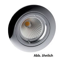 Einbauspot ALU Druckguss gold für MR16 Lampen Frontansicht