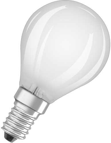 Osram LED-Lampe E14 4W warmweißes Licht Frontansicht