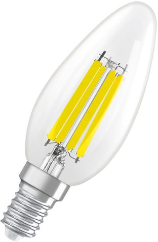 LEDCLB60DIM 5.9W E14 dimmbare LED-Lampe Frontansicht