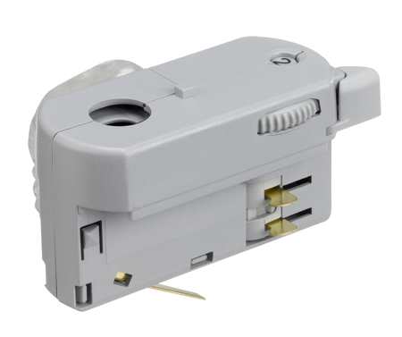 Nordic Aluminium Stromschienensystem Adapter Frontansicht grau