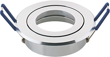 Einbaustrahler Sigor RING 83mm alu poliert schwenkbar Frontansicht