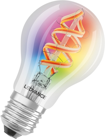 LED-Smart-Lampe mit RGB-Farbwechsel und dimmbarer Funktion in Frontansicht