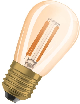 LED-Lampe E27 4,8W mit warmweißem Licht 2200K Frontansicht