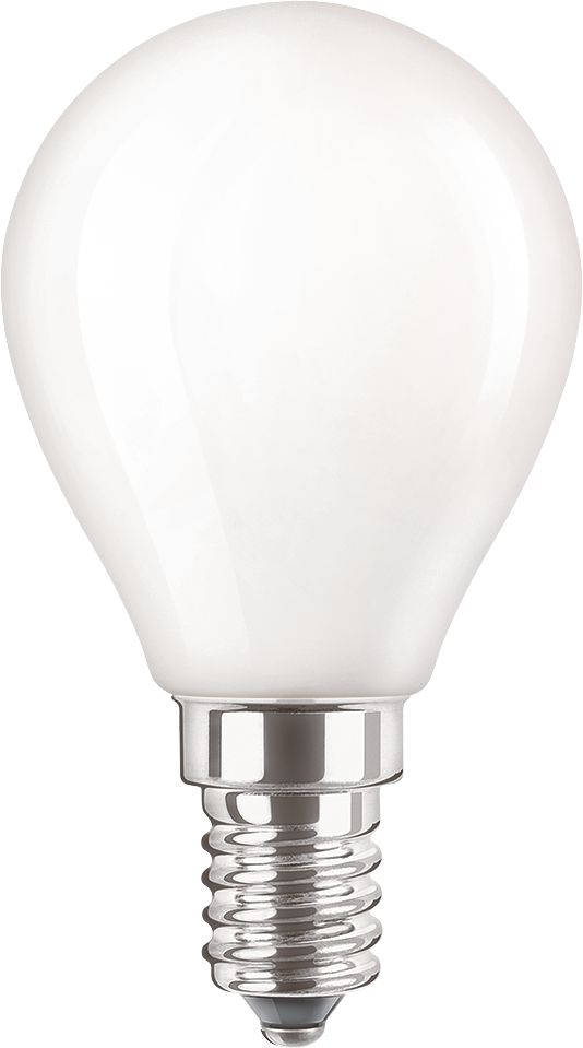Philips LED-Lampe CorePro LEDLusterND4.3-40W E14 827P45FRG Frontansicht