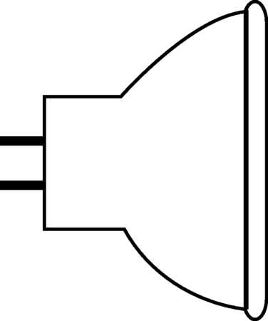Osram Speziallampe 93637 EJV 150W 21V GX5,3 Frontansicht