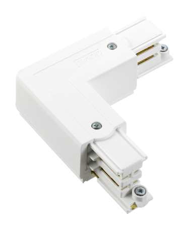 Winkelverbinder für Nordic Aluminium Stromschienensystem XTS 34-3, weiß, Frontansicht
