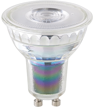 Sigor LED-Lampe GU10 9,3W dimmbar warmweißes Licht 2700K Frontansicht