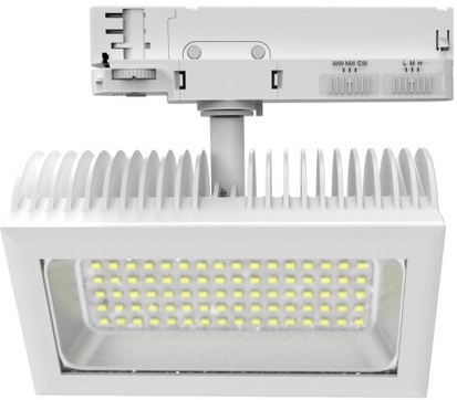 Dotlux LED-Tracklight FLEXAtrack Frontansicht 32W dimmbar farbwählbar
