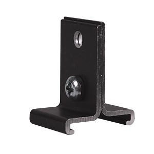 Nordic Aluminium Stromschienensystem SKB 16-2 Schienenzubehör schwarz Frontansicht