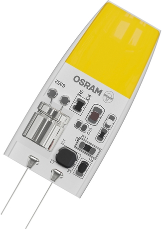 LED-Pin-Lampe Osram, 2W, warmweißes Licht, Frontansicht