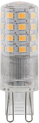 Sigor LED-Lampe 4,2W G9 Frontansicht warmweißes Licht