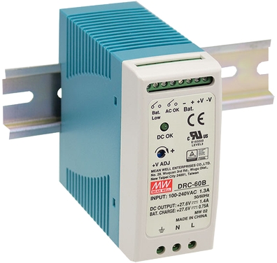 Mean Well Hutschienennetzteil Frontansicht 13.8V 2.8A