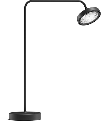 Sigor Nivo Tischleuchte schwarz 14W dimmbar 3000-1800K Frontansicht