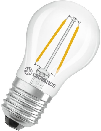 LED-Lampe E27 1W warmweiß Frontansicht