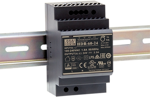 Mean Well Hutschienennetzteil 12V 4.5A Frontansicht