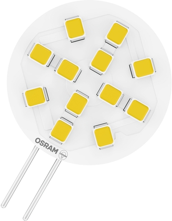 LED-Pin-Lampe Osram 1,3W 12V G4 Frontansicht