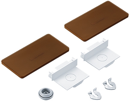 Endcap Set BZ von Zumtobel, LED-Beleuchtung, Frontansicht