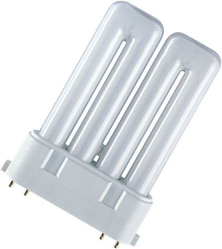 Osram Kompakt-Leuchtstofflampe DULUX F 24W 840 2G10 Frontansicht