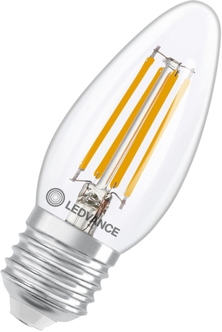 LED-Lampe E27 5.9W dimmbar warmweiß Frontansicht