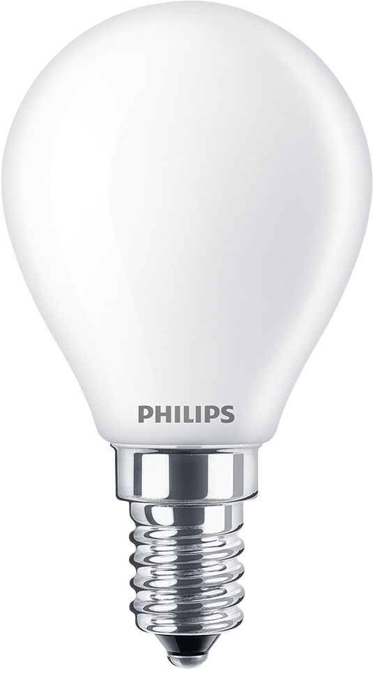 Philips LED-Lampe CorePro in Frontansicht, warmweißes Licht