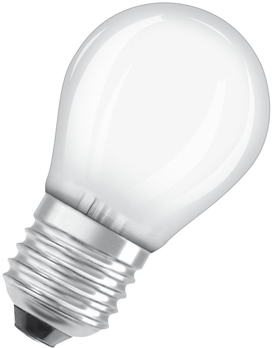 Osram LED-Lampe E27 4W warmweißes Licht Frontansicht