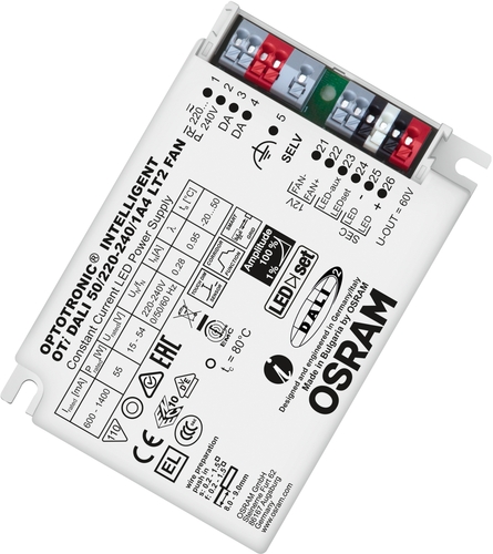Osram LED Netzteil OTI DALI50 Frontansicht