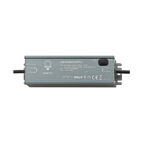 Sigor LED Netzteil Powerline Treiber Outdoor 360W 24VDC Frontansicht