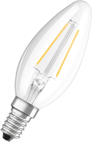 LED-Lampe LED CLB25 2.5W E14 Frontansicht