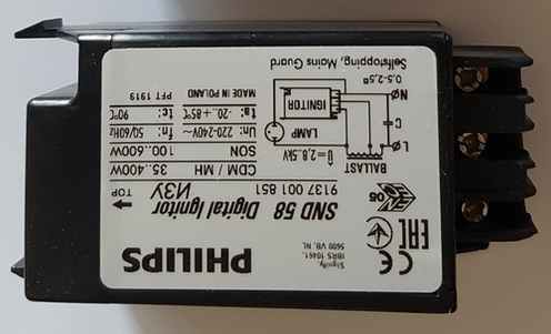 Philips Betriebsgerät SND 58 für LED-Beleuchtung Frontansicht