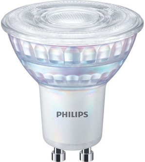Philips LED-Lampe GU10 80W warmweißes Licht Frontansicht