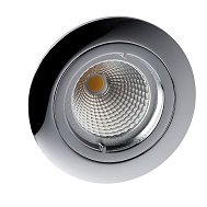 Rutec Einbauspot ALU Druckguss chrom Frontansicht