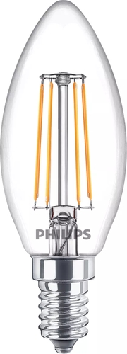 Philips LED-Lampe E14 Frontansicht 40W warmweiß