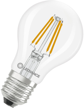 LED-Lampe LED CLA40 4W 830 E27 V Frontansicht