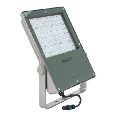 Philips LED-Leuchte BVP130 Frontansicht mit warmweißem Licht