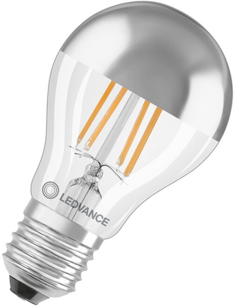 LED-Glühbirne E27 6.5W warmweißes Licht Frontansicht