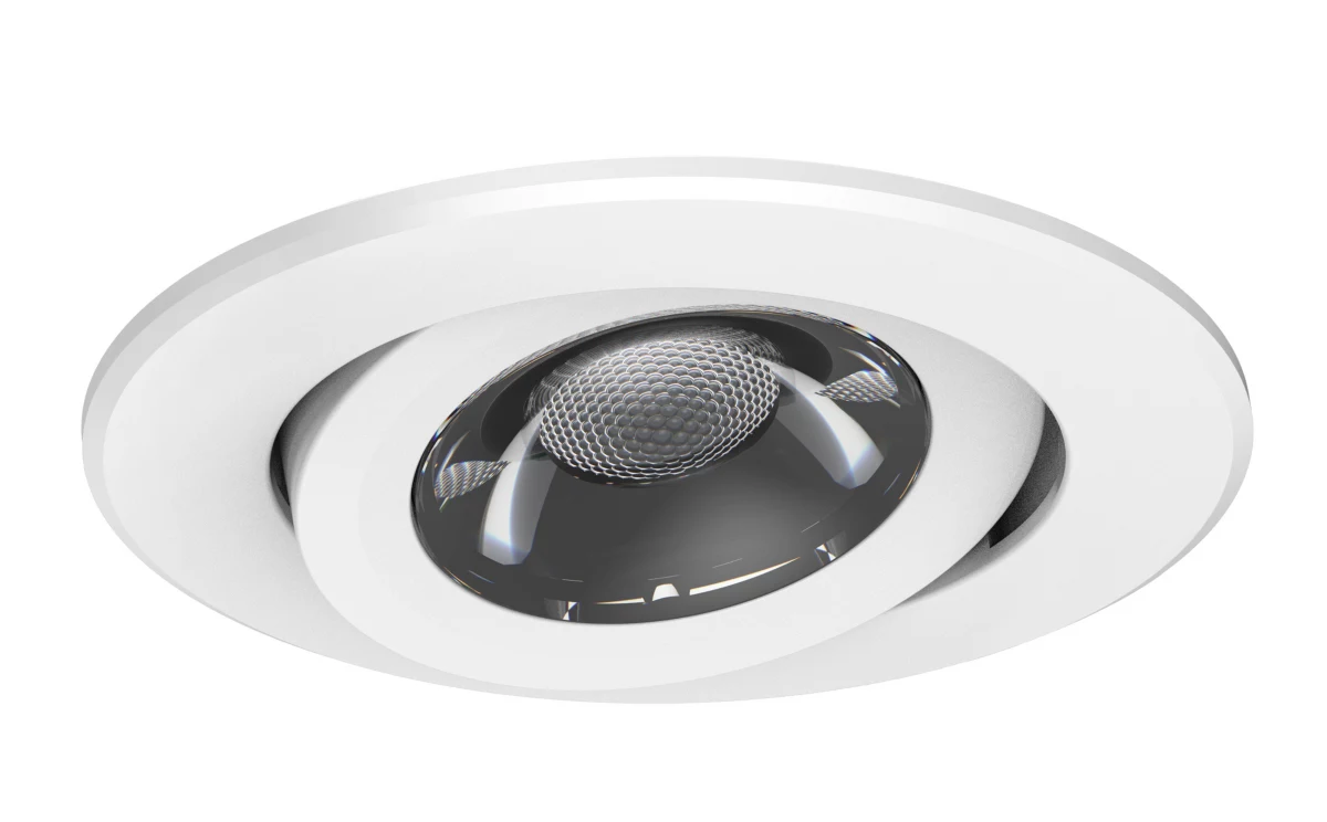 Philips LED-Leuchte RS156B Frontansicht mit warmweißem Licht