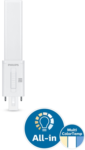 CorePro LED PLS 360D 5W 3CCT 2P G23 Leuchtmittel Frontansicht