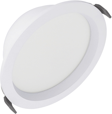 LED-Deckenleuchte CMFT HE D150 P 15W ML 840 OP WT Frontansicht