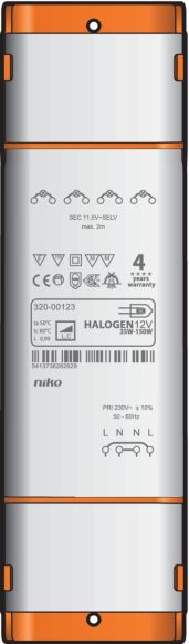 Niko Halogen-Transformator, 150W, Frontansicht