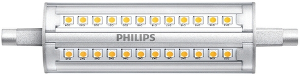 Philips LED-Lampe CorePro R7S 118mm 14-100W 830 D Frontansicht